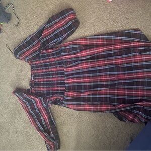 Draper James Red and Blue Plaid Dress
